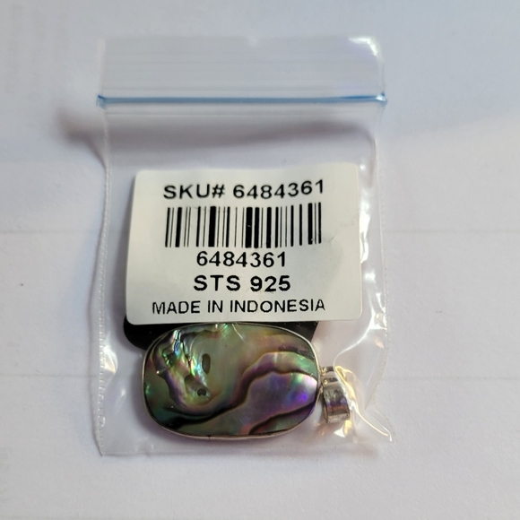 Abalone shell pendant in sterling silver - Picture 2 of 7